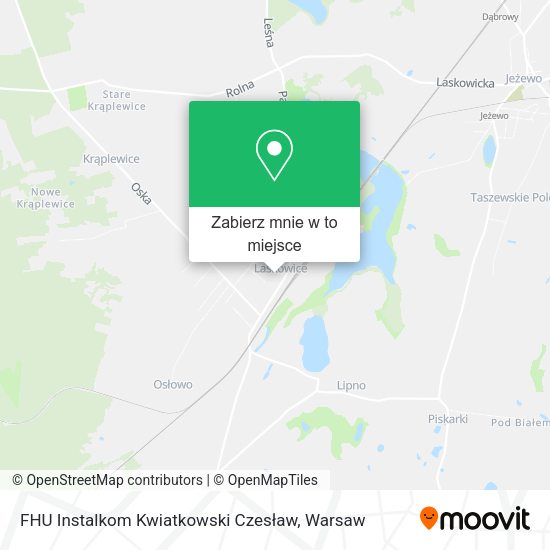 Mapa FHU Instalkom Kwiatkowski Czesław