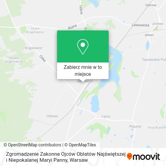 Mapa Zgromadzenie Zakonne Ojców Oblatów Najświętszej i Niepokalanej Maryi Panny