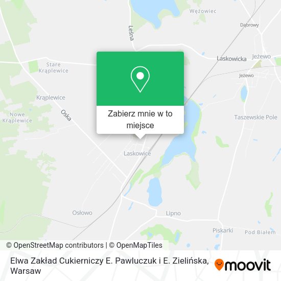 Mapa Elwa Zakład Cukierniczy E. Pawluczuk i E. Zielińska