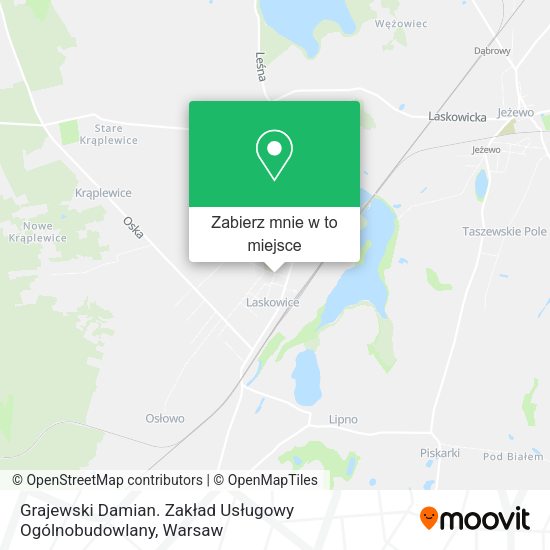 Mapa Grajewski Damian. Zakład Usługowy Ogólnobudowlany