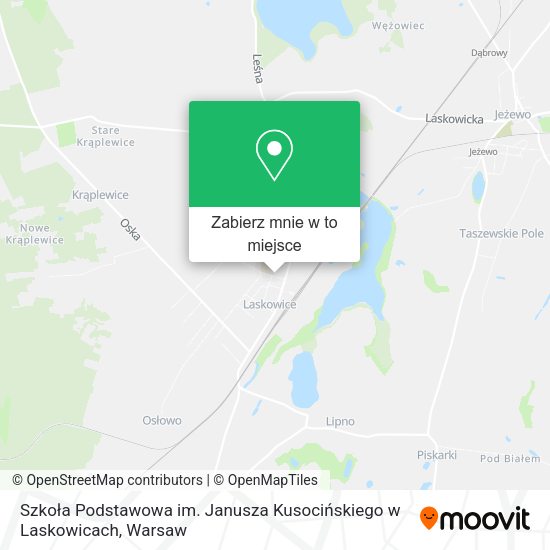 Mapa Szkoła Podstawowa im. Janusza Kusocińskiego w Laskowicach