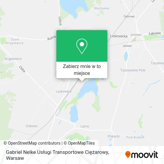 Mapa Gabriel Nelke Usługi Transportowe Ciężarowy