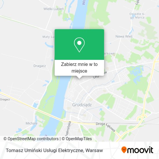 Mapa Tomasz Umiński Usługi Elektryczne