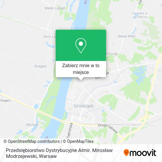 Mapa Przedsiębiorstwo Dystrybucyjne Almir. Mirosław Modrzejewski