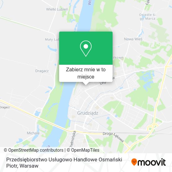 Mapa Przedsiębiorstwo Usługowo Handlowe Osmański Piotr