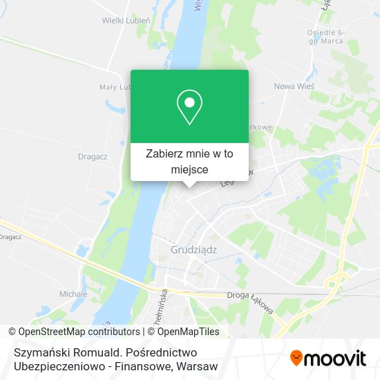 Mapa Szymański Romuald. Pośrednictwo Ubezpieczeniowo - Finansowe