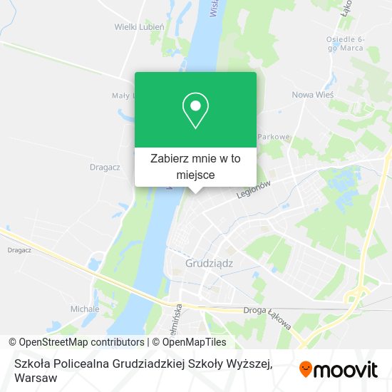 Mapa Szkoła Policealna Grudziadzkiej Szkoły Wyższej