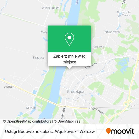 Mapa Usługi Budowlane Łukasz Wąsikowski