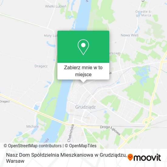 Mapa Nasz Dom Spółdzielnia Mieszkaniowa w Grudziądzu