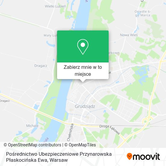 Mapa Pośrednictwo Ubezpieczeniowe Przynarowska Płaskocińska Ewa