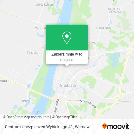 Mapa Centrum Ubezpieczeń Wybickiego 41