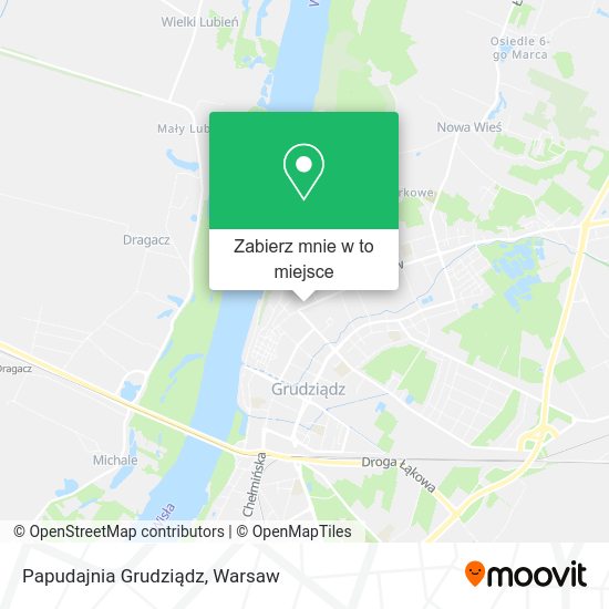 Mapa Papudajnia Grudziądz