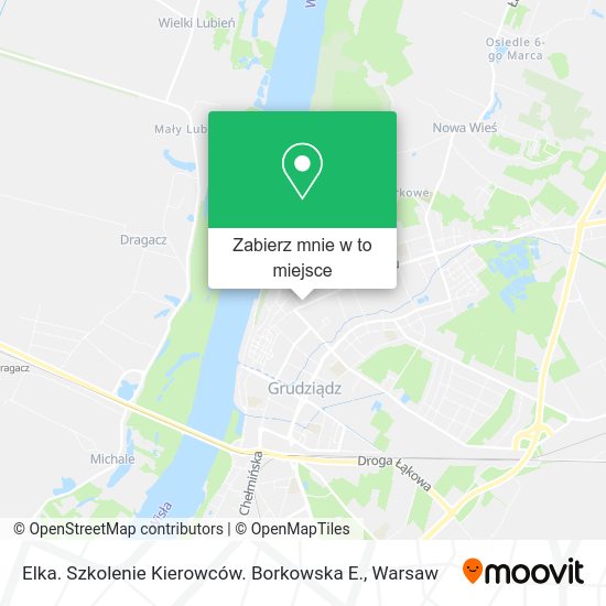 Mapa Elka. Szkolenie Kierowców. Borkowska E.