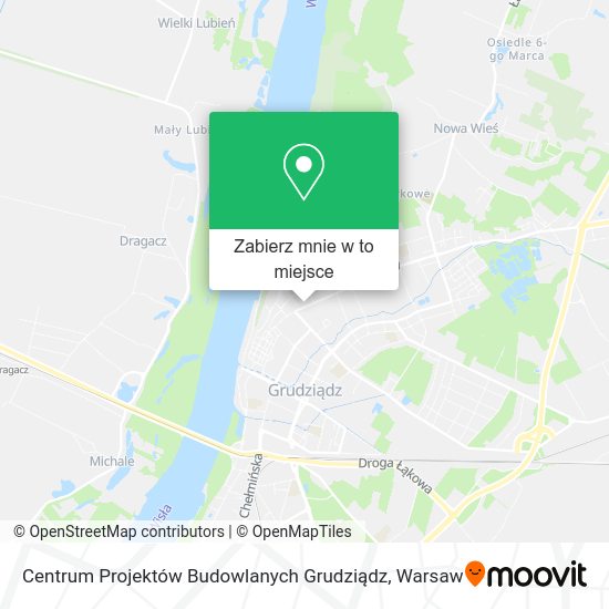 Mapa Centrum Projektów Budowlanych Grudziądz