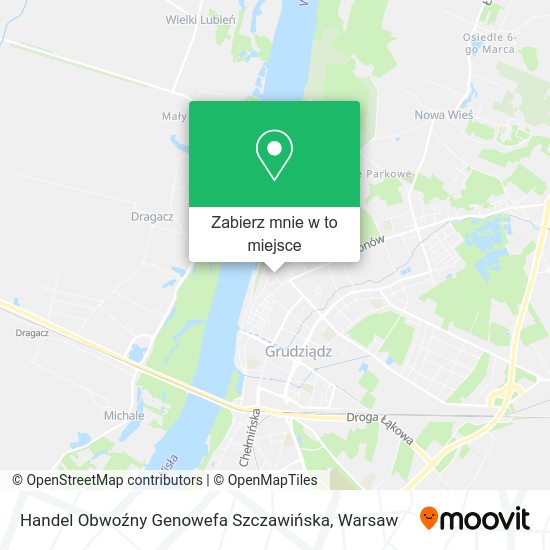 Mapa Handel Obwoźny Genowefa Szczawińska