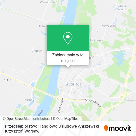 Mapa Przedsiębiorstwo Handlowo Usługowe Aniszewski Krzysztof