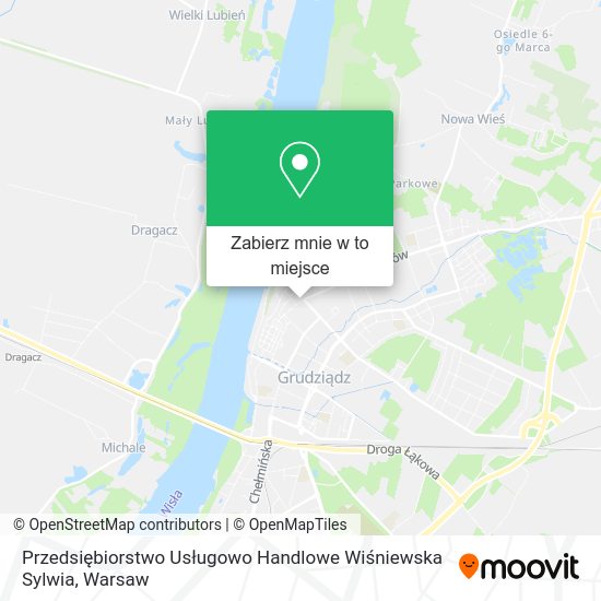 Mapa Przedsiębiorstwo Usługowo Handlowe Wiśniewska Sylwia