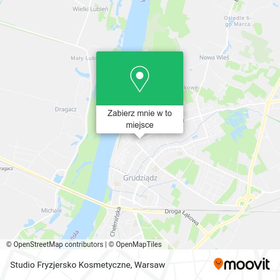 Mapa Studio Fryzjersko Kosmetyczne