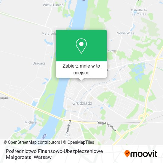 Mapa Pośrednictwo Finansowo-Ubezpieczeniowe Małgorzata