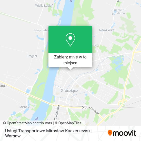 Mapa Usługi Transportowe Mirosław Kaczerzewski