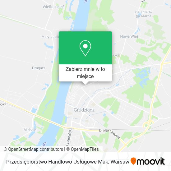 Mapa Przedsiębiorstwo Handlowo Usługowe Mak