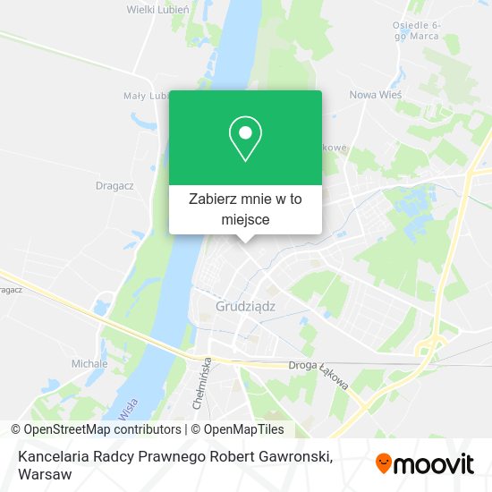 Mapa Kancelaria Radcy Prawnego Robert Gawronski