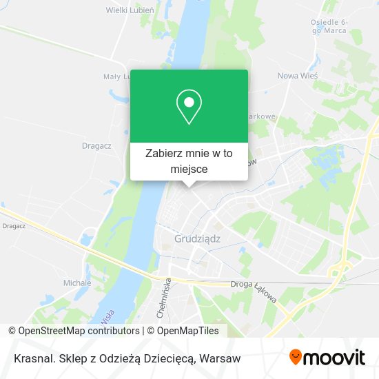 Mapa Krasnal. Sklep z Odzieżą Dziecięcą