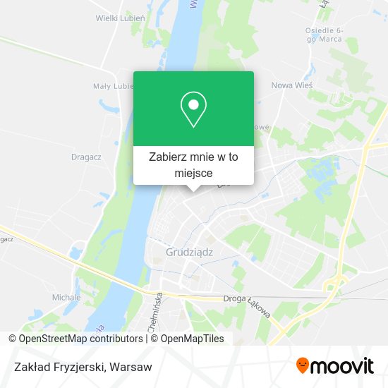 Mapa Zakład Fryzjerski