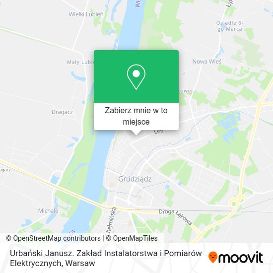 Mapa Urbański Janusz. Zakład Instalatorstwa i Pomiarów Elektrycznych