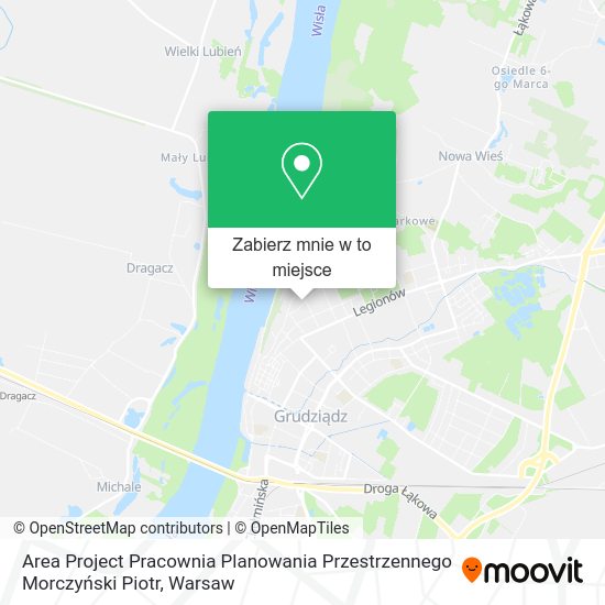 Mapa Area Project Pracownia Planowania Przestrzennego Morczyński Piotr