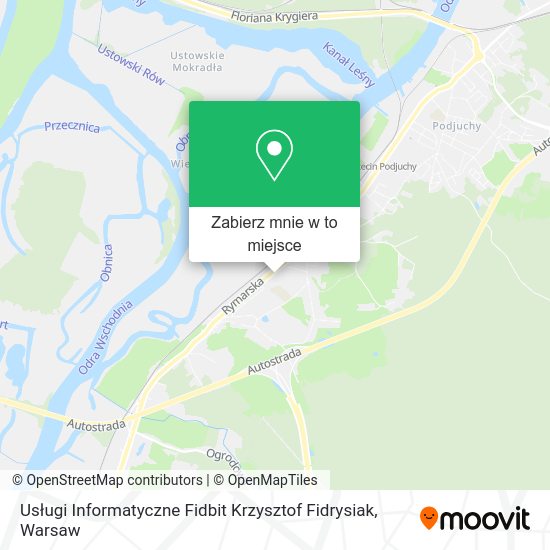 Mapa Usługi Informatyczne Fidbit Krzysztof Fidrysiak