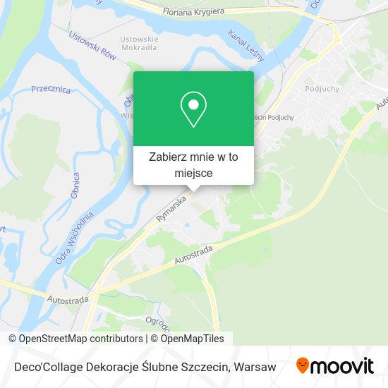 Mapa Deco'Collage Dekoracje Ślubne Szczecin