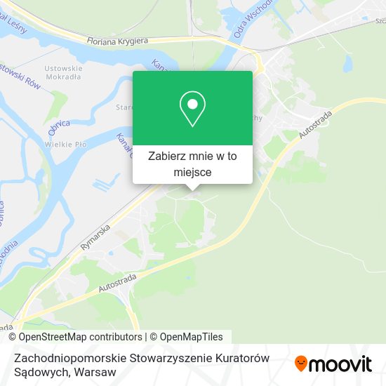 Mapa Zachodniopomorskie Stowarzyszenie Kuratorów Sądowych