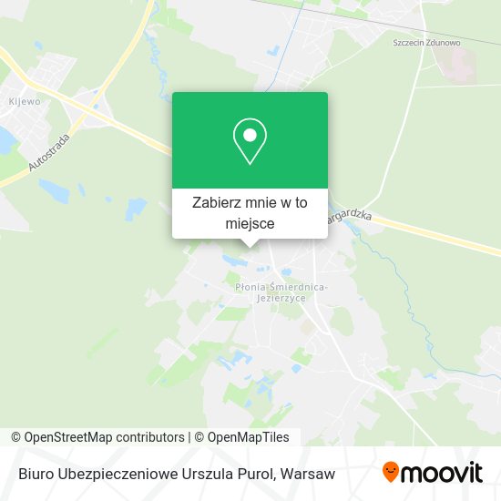 Mapa Biuro Ubezpieczeniowe Urszula Purol