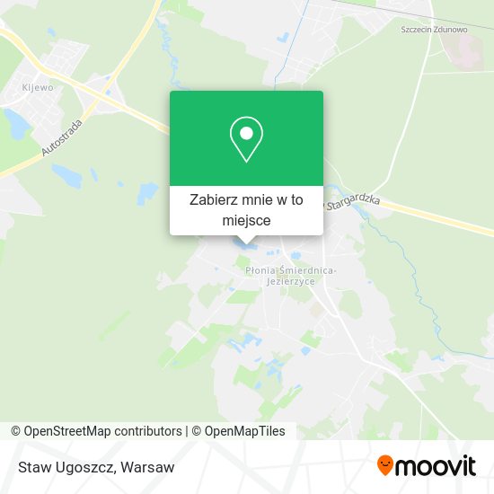 Mapa Staw Ugoszcz