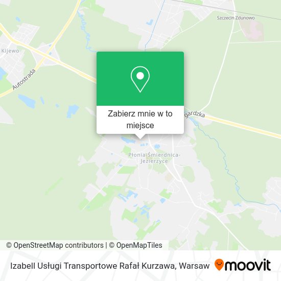 Mapa Izabell Usługi Transportowe Rafał Kurzawa