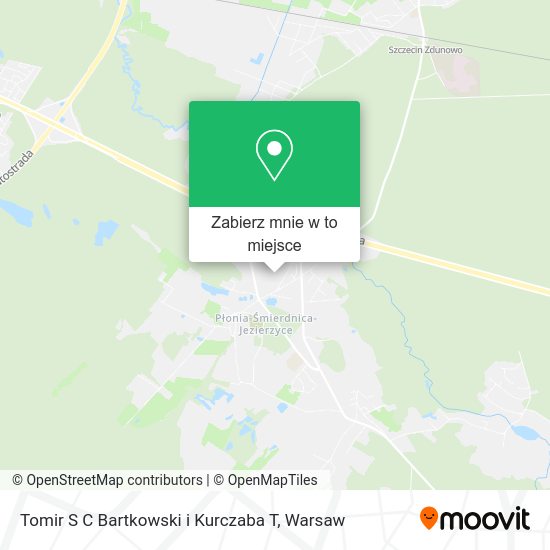 Mapa Tomir S C Bartkowski i Kurczaba T