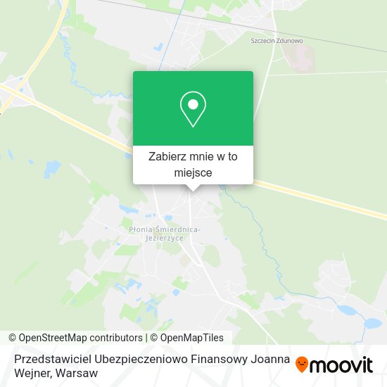 Mapa Przedstawiciel Ubezpieczeniowo Finansowy Joanna Wejner