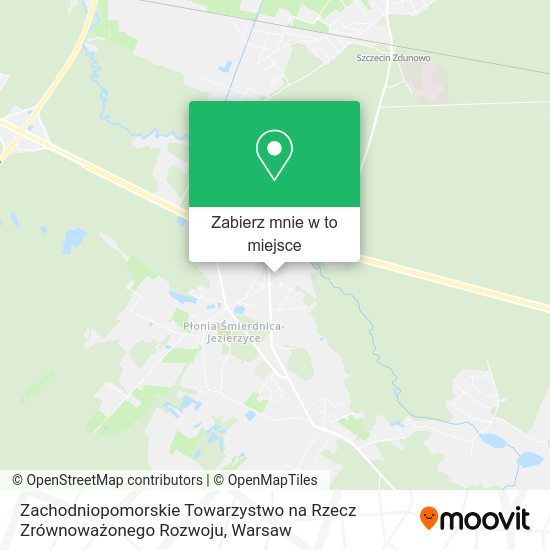 Mapa Zachodniopomorskie Towarzystwo na Rzecz Zrównoważonego Rozwoju