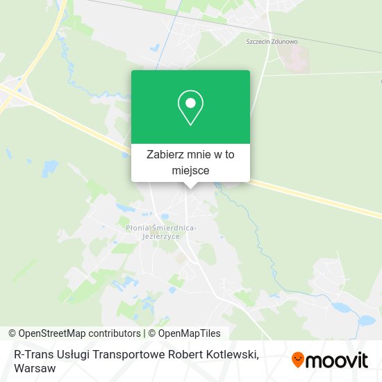 Mapa R-Trans Usługi Transportowe Robert Kotlewski