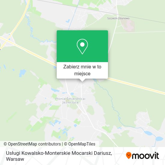 Mapa Usługi Kowalsko-Monterskie Mocarski Dariusz