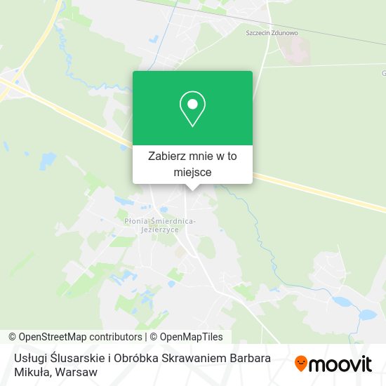 Mapa Usługi Ślusarskie i Obróbka Skrawaniem Barbara Mikuła