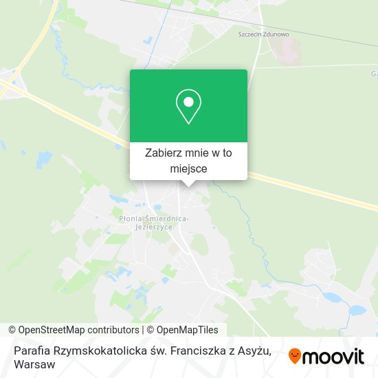 Mapa Parafia Rzymskokatolicka św. Franciszka z Asyżu