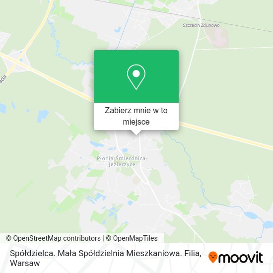 Mapa Spółdzielca. Mała Spółdzielnia Mieszkaniowa. Filia