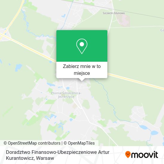 Mapa Doradztwo Finansowo-Ubezpieczeniowe Artur Kurantowicz