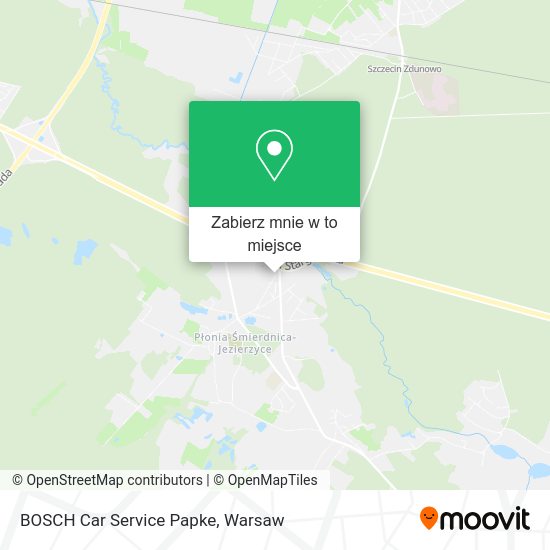 Mapa BOSCH Car Service Papke