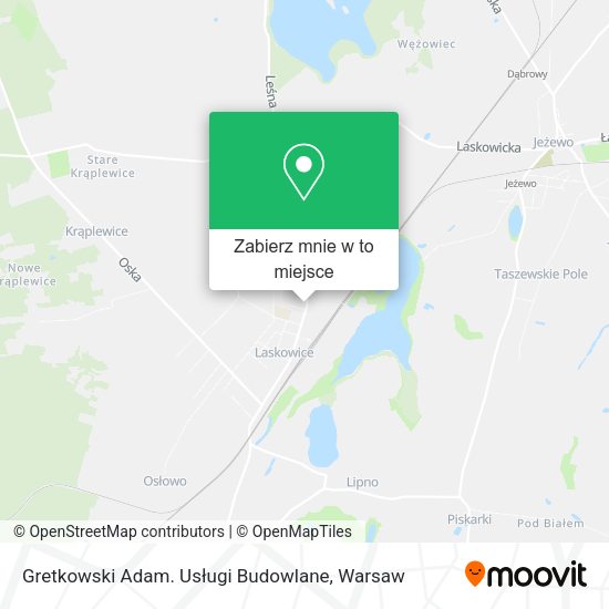 Mapa Gretkowski Adam. Usługi Budowlane