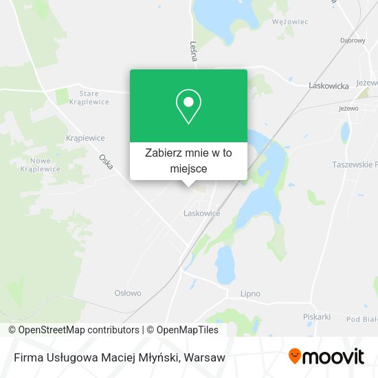 Mapa Firma Usługowa Maciej Młyński