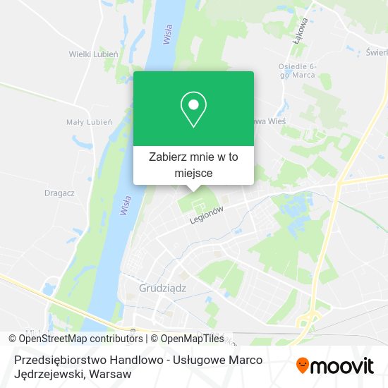 Mapa Przedsiębiorstwo Handlowo - Usługowe Marco Jędrzejewski