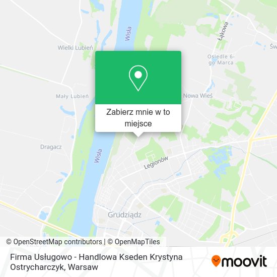 Mapa Firma Usługowo - Handlowa Kseden Krystyna Ostrycharczyk